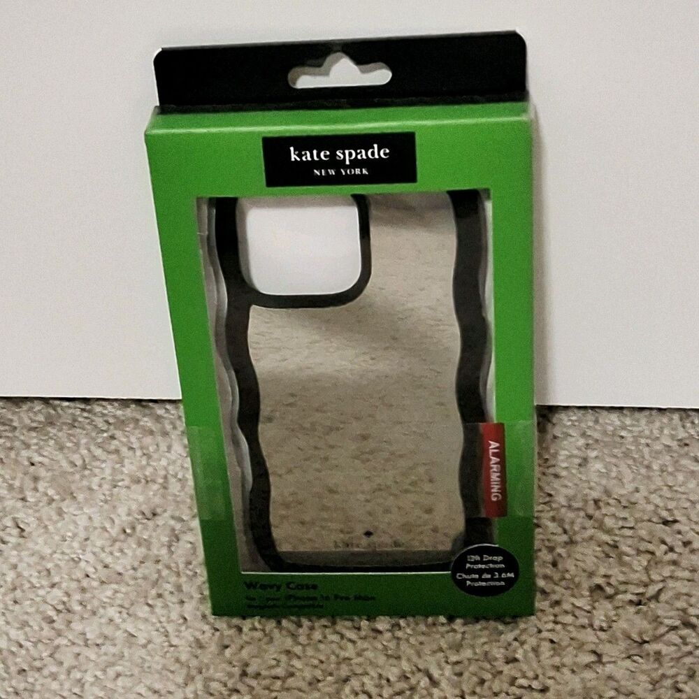 Kate Spade Mirrored Wavy MagSafe Cell Phone Case iPhone 16 Pro Max Brand New